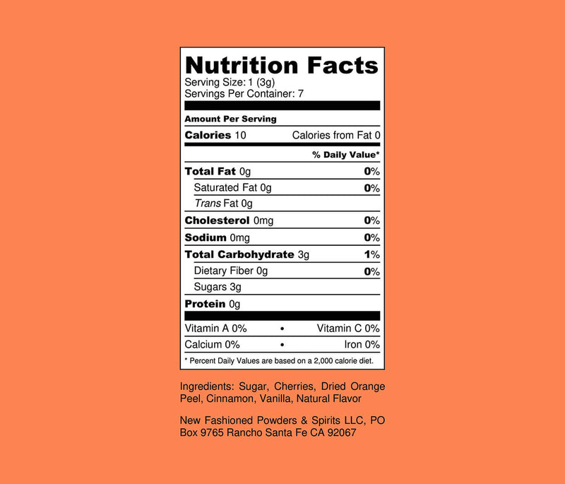 old fashioned nutrition facts